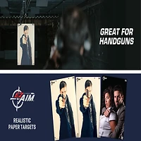 Allen Company EZ Aim Photo Real Male Threat Targets 50-Pack