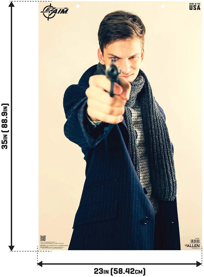 Allen Company EZ Aim Photo Real Male Threat Targets 50-Pack