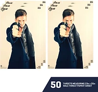 Allen Company EZ Aim Photo Real Male Threat Targets 50-Pack