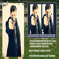 Allen Company EZ Aim Photo Real Male Threat Targets 50-Pack