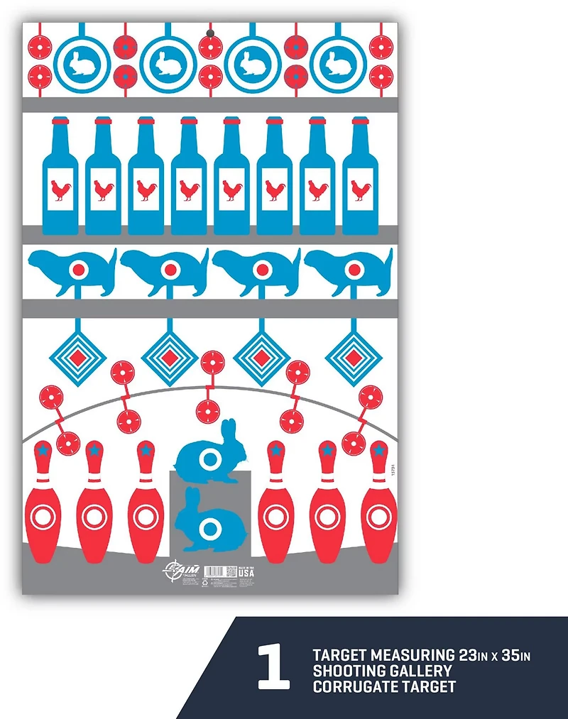 Allen Company EZ Aim Shooting Gallery Paper Shooting Target and Backer