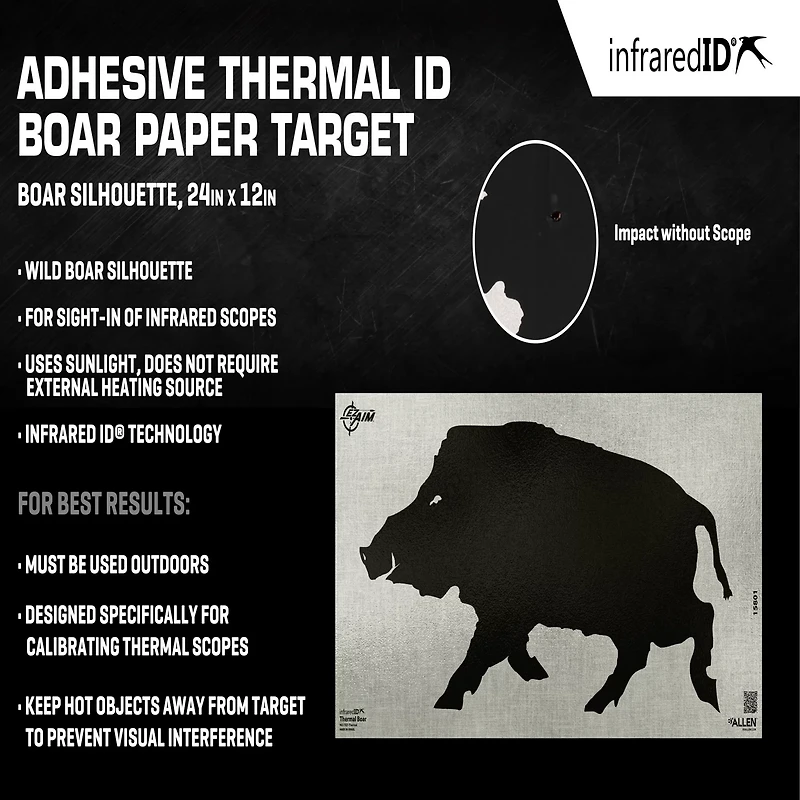 Allen Company EZ Aim Thermal ID Boar Paper Target