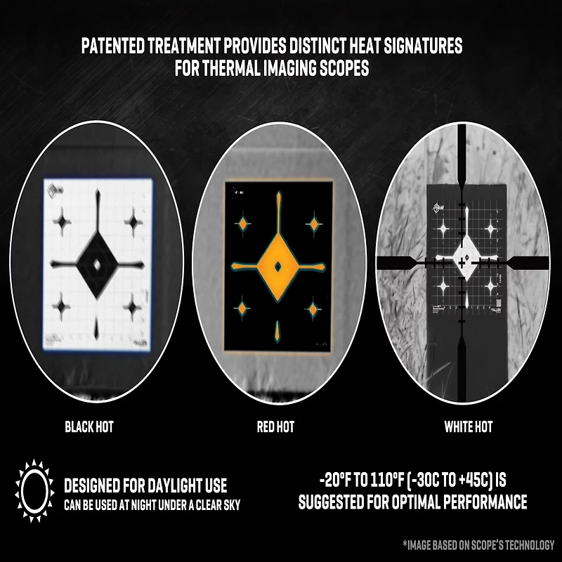 Allen Company EZ Aim Thermal ID Grid Bullseye Paper Target