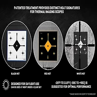 Allen Company EZ Aim Thermal ID Grid Bullseye Paper Target