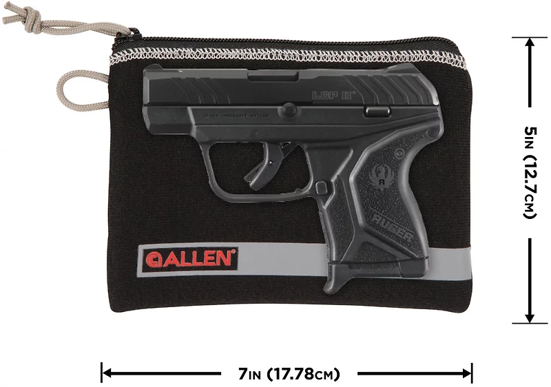 Allen Company Lockable 5 to 7 Handgun Storage Pouch with Writeable ID Label