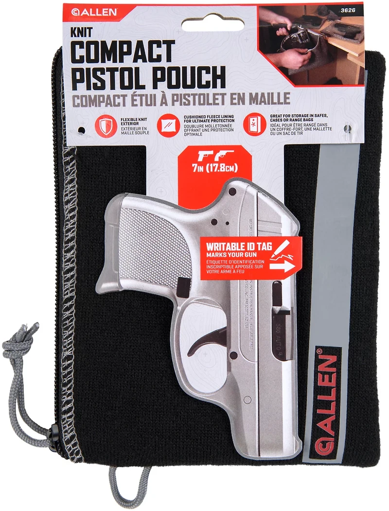 Allen Company Lockable 5 to 7 Handgun Storage Pouch with Writeable ID Label