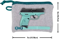 Girls With Guns Lockable Handgun Storage Pouch with Writable ID Label