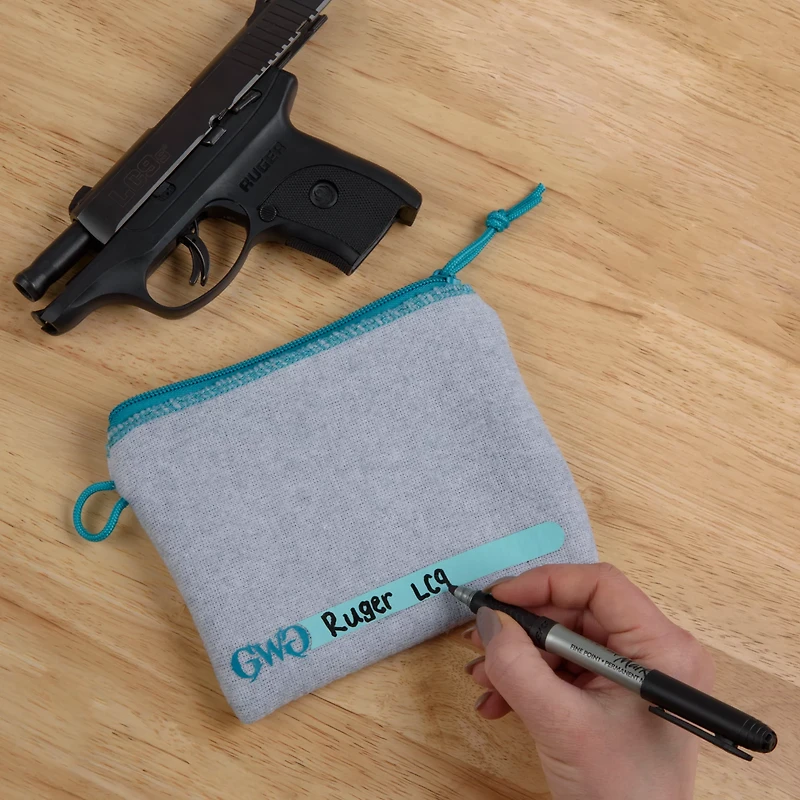 Girls With Guns Lockable Handgun Storage Pouch with Writable ID Label