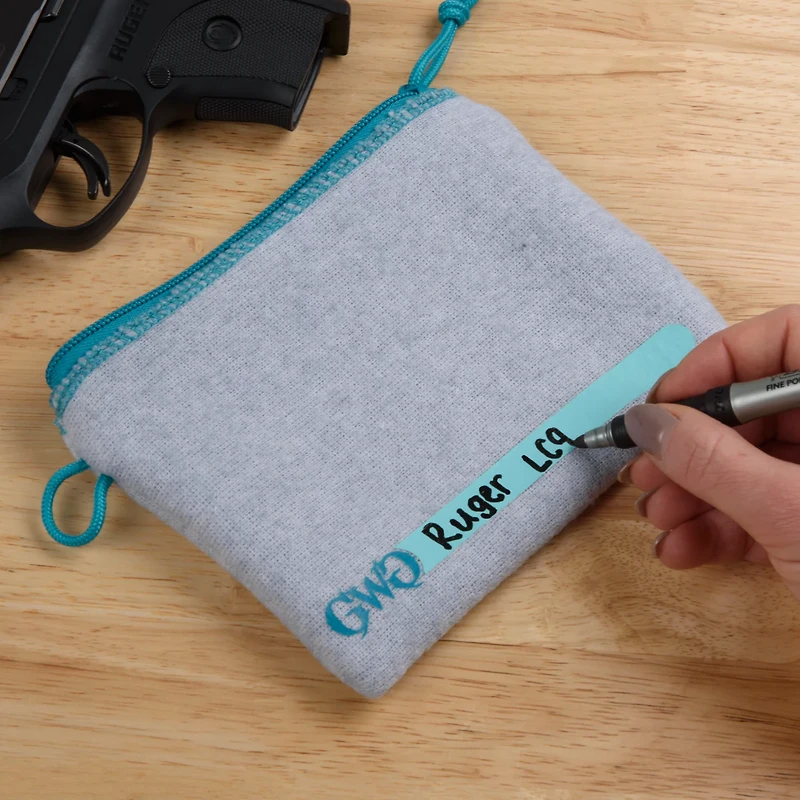 Girls With Guns Lockable Handgun Storage Pouch with Writable ID Label