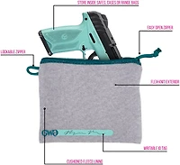 Girls With Guns Lockable Handgun Storage Pouch with Writable ID Label
