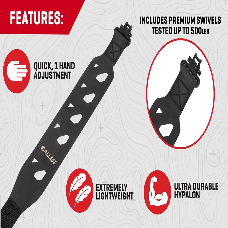 Allen Company 500 lb Capacity Shadow Hyperlite Sling with Swivels