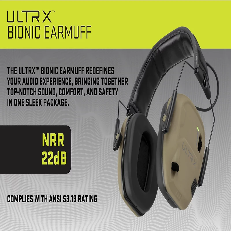 ULTRX Bionic Electronic Earmuff