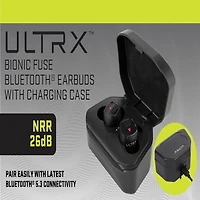 ULTRX Bionic Fuse Bluetooth Earbuds with Charging Case