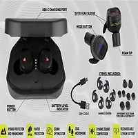 ULTRX Bionic Fuse Bluetooth Earbuds with Charging Case
