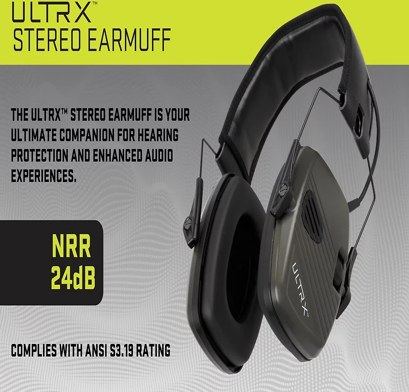 ULTRX Stereo Electronic Earmuff