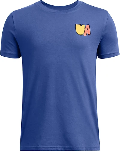 Under Armour Boys' BTS Cartoon Letters Short Sleeve Tee