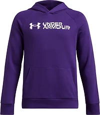 Under Armour Boys' Rival Fleece Wordmark Hoodie