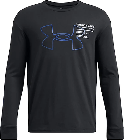 Under Armour Boys' Glitch Big Logo Long Sleeve Tee