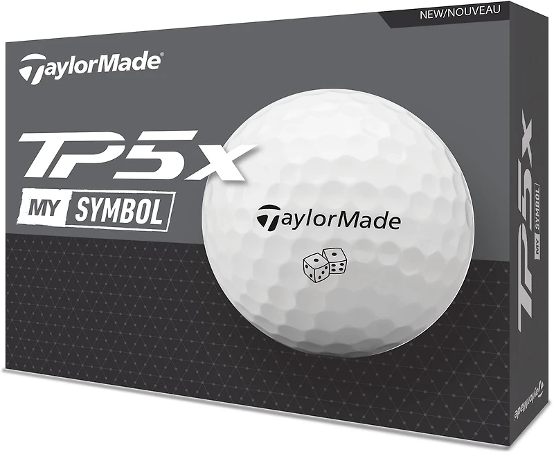 TaylorMade TP5x My Symbol Dice Golf Balls 12-Pack