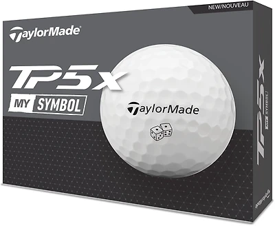TaylorMade TP5x My Symbol Dice Golf Balls 12-Pack