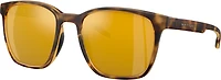Native Eyewear Targhee Square Silver Reflex Polarized Mirrored Sunglasses
