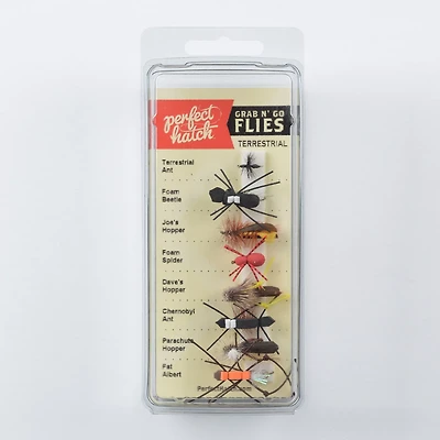 Perfect Hatch Grab N Go Terrestrial Flies Assortment Baits 8-Pack