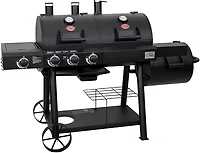 Char-Griller Texas Trio 3-Burner Gas and Charcoal Grill and Smoker