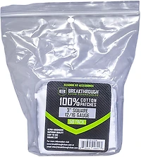 Breakthrough Clean Technologies 3 in Square 12 and 16 Gauge Cotton Patches 50-Pack