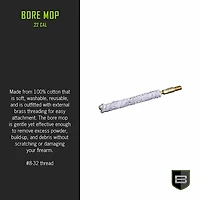Breakthrough Clean Technologies .22, .223 Caliber and 5.56mm Bore Mop Cleaning Swabs