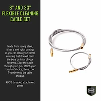 Breakthrough Clean Technologies 8 in and 33 in L Nylon Coated Steel Cable Set