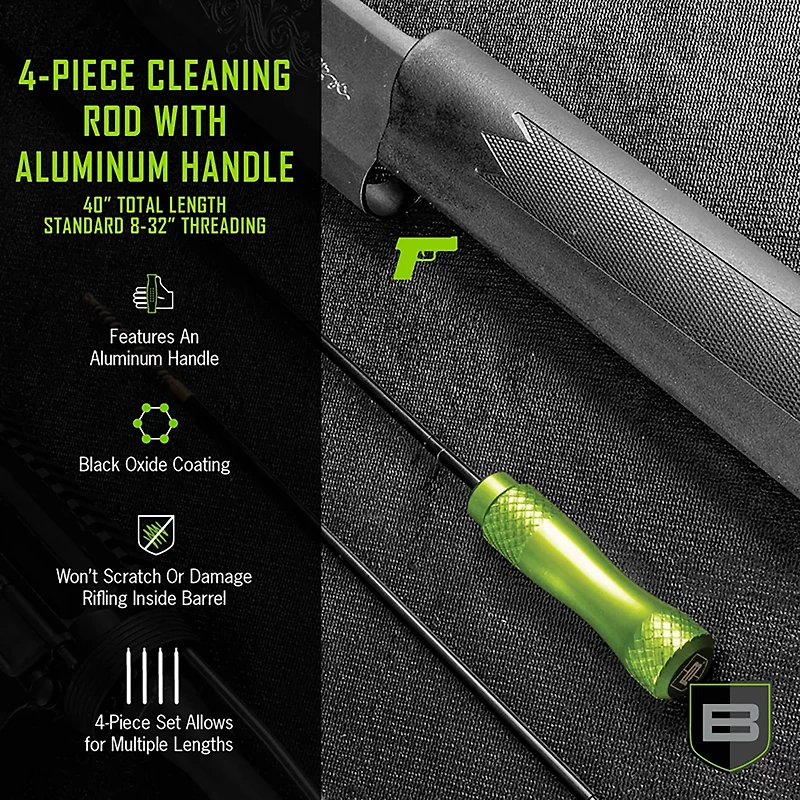 Breakthrough Clean Technologies 40 in L 4-Piece Cleaning Rod with Aluminum Handle
