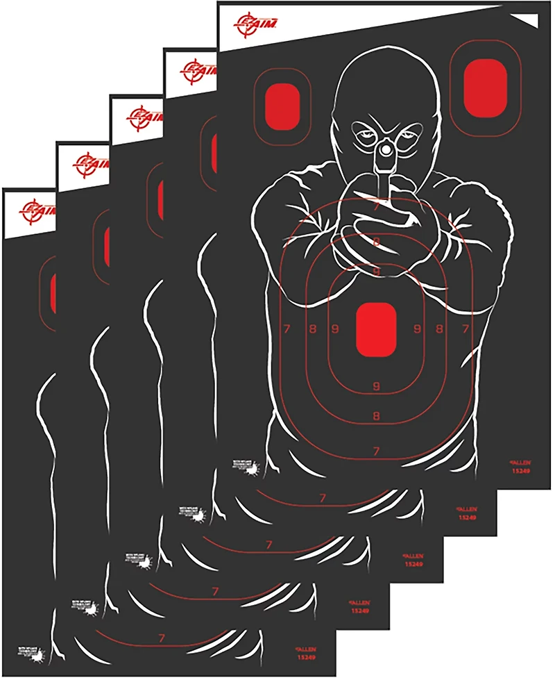 Allen Company EZ Aim Splash 12 in W x 18 in H Reactive Paper Shooting Targets 5-Pack