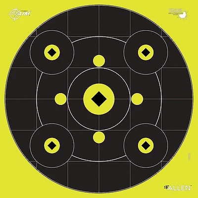 Allen Company EZ Aim Splash 12 in Square Reactive Paper Shooting Targets 12-Pack