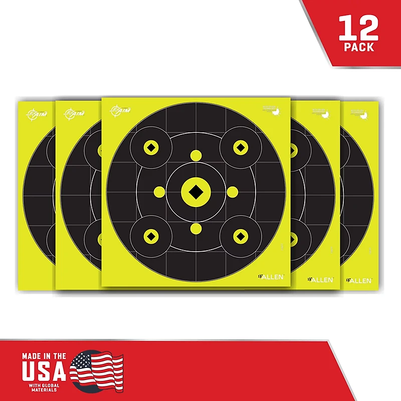 Allen Company EZ Aim Splash 12 in Square Reactive Paper Shooting Targets 12-Pack
