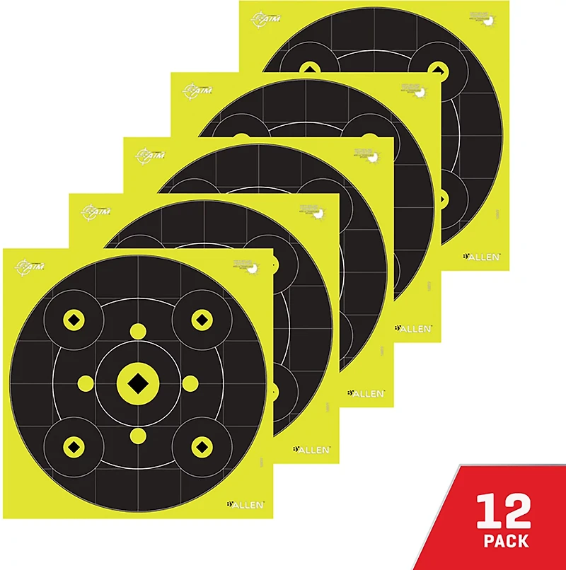 Allen Company EZ Aim Splash 12 in Square Reactive Paper Shooting Targets 12-Pack