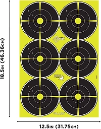 Allen Company EZ Aim Splash 12.5 inches W x 18.25 inches H Reactive Paper Shooting Targets 8-Pack