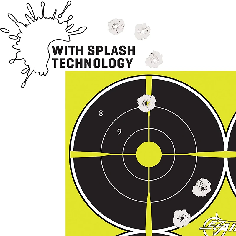 Allen Company EZ Aim Splash 12.5 inches W x 18.25 inches H Reactive Paper Shooting Targets 8-Pack