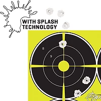 Allen Company EZ Aim Splash 12.5 inches W x 18.25 inches H Reactive Paper Shooting Targets 8-Pack