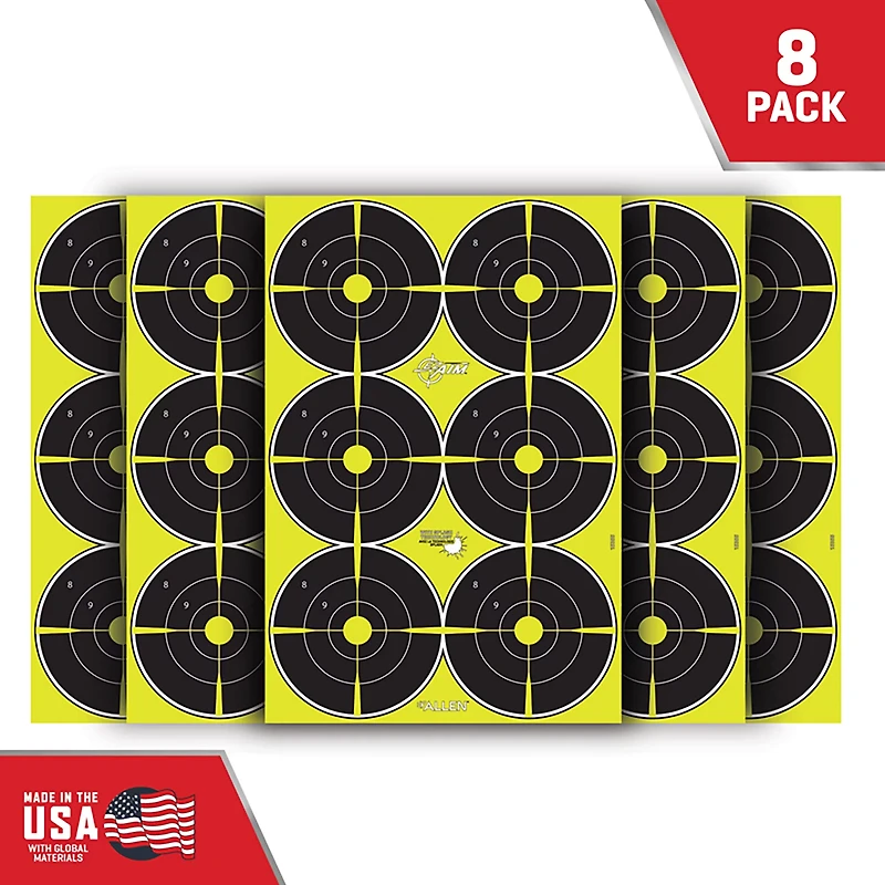 Allen Company EZ Aim Splash 12.5 inches W x 18.25 inches H Reactive Paper Shooting Targets 8-Pack