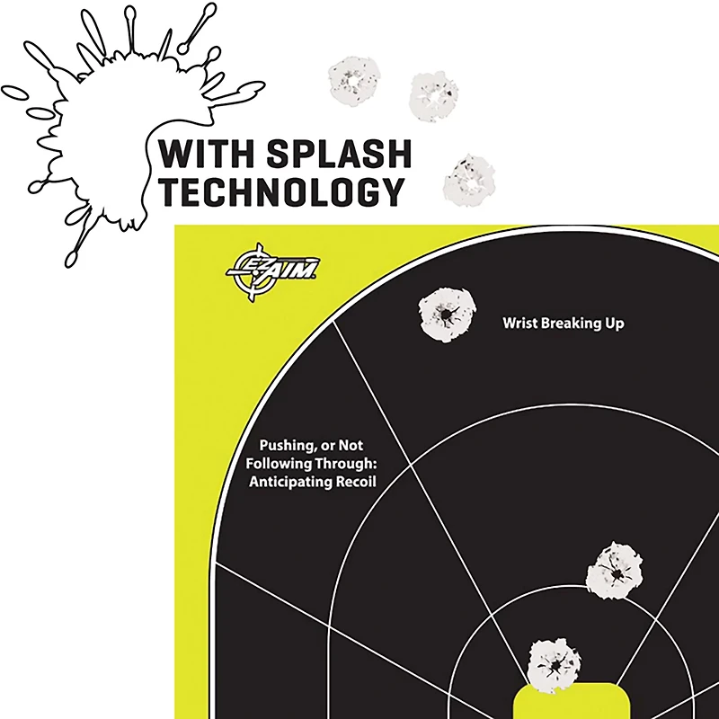 Allen Company EZ Aim Splash 12 in W x 18 in H Reactive Shooting Targets 8-Pack