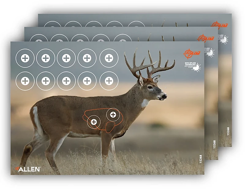 Allen Company EZ Aim Splash 24 in W x 13 in H Reactive Paper Shooting Targets 3-Pack