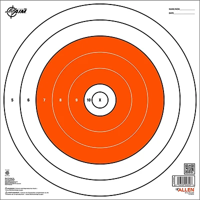 Allen Company EZ Aim 12 in Square Paper Shooting Targets 12-Pack