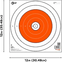 Allen Company EZ Aim 12 in Square Paper Shooting Targets 12-Pack