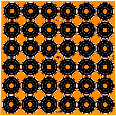 Allen Company EZ Aim 1 in Bullseye Adhesive Splash Reactive Paper Shooting Targets 12-Pack