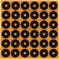 Allen Company EZ Aim 1 in Bullseye Adhesive Splash Reactive Paper Shooting Targets 12-Pack