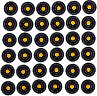 Allen Company EZ Aim 1 in Bullseye Adhesive Splash Reactive Paper Shooting Targets 12-Pack