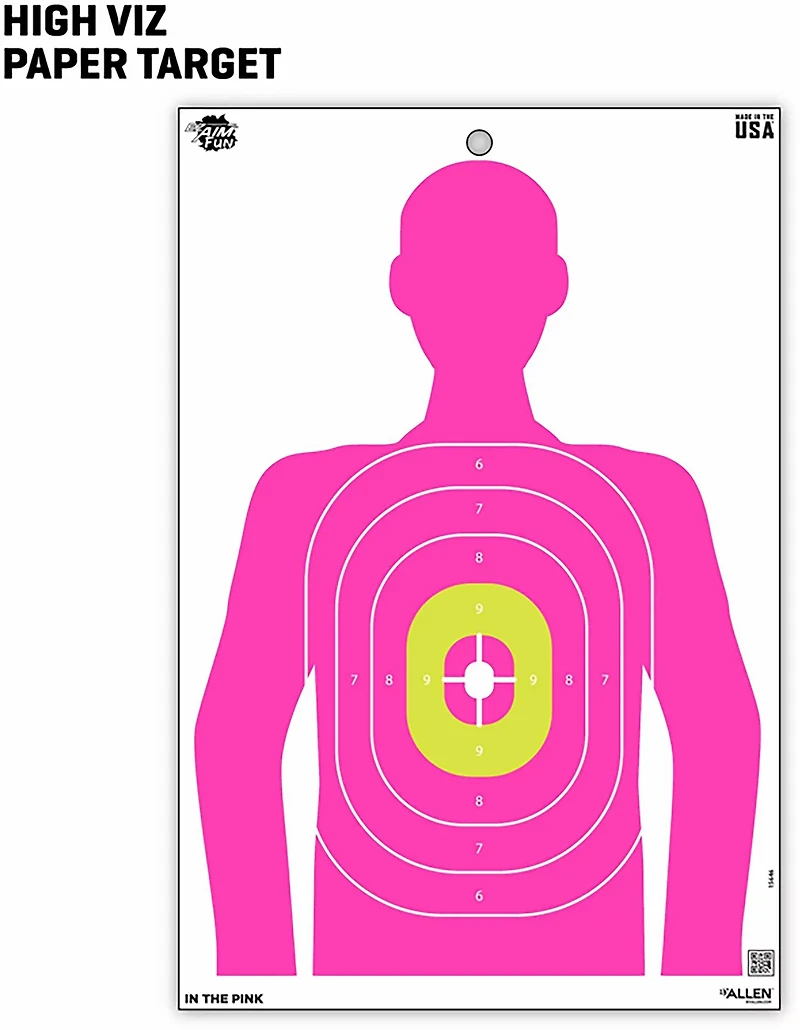 Allen Company EZ Aim Fun In The Pink Silhouette Paper Shooting Targets 8-Pack