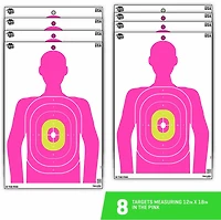 Allen Company EZ Aim Fun In The Pink Silhouette Paper Shooting Targets 8-Pack
