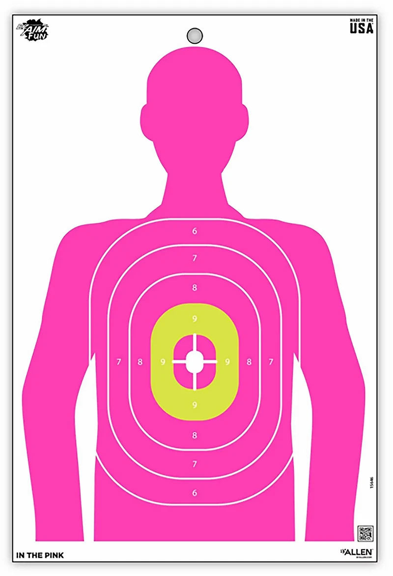 Allen Company EZ Aim Fun In The Pink Silhouette Paper Shooting Targets 8-Pack