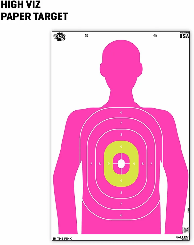 Allen Company EZ Aim Fun In The Pink Silhouette Paper Shooting Targets 3-Pack